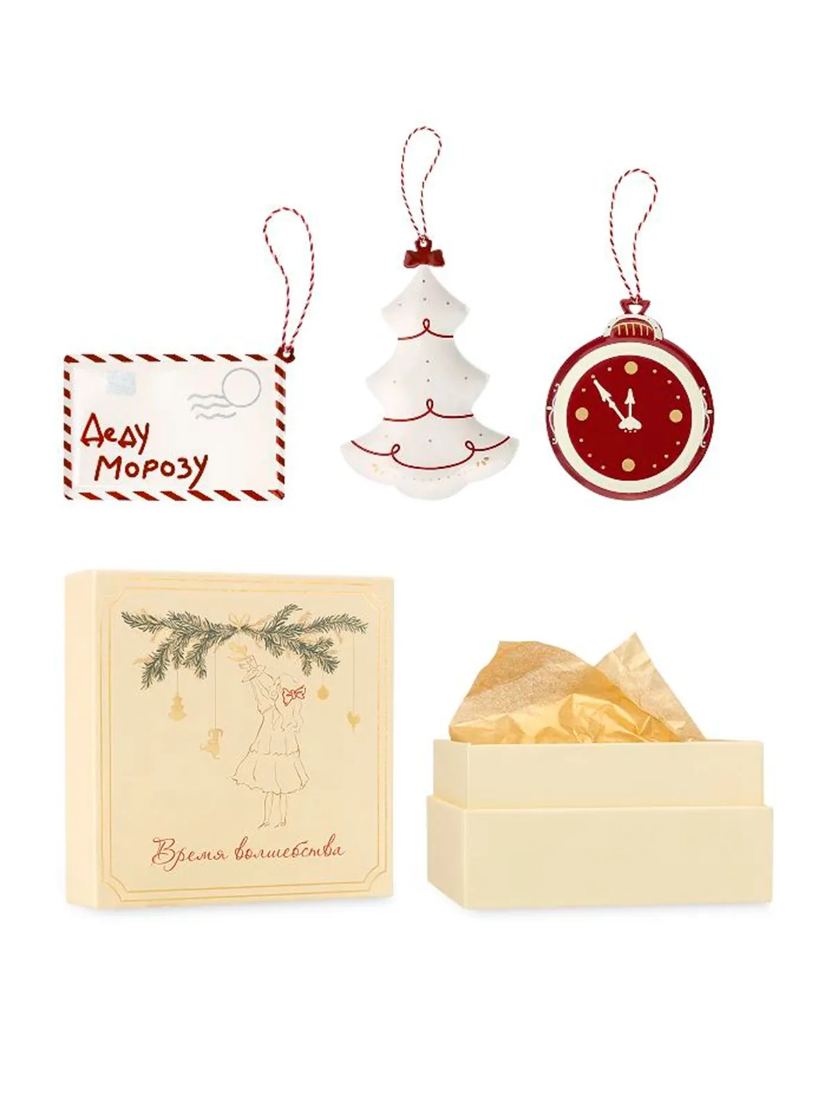 

Игрушка елочная LUKNO, Красный, 2723650