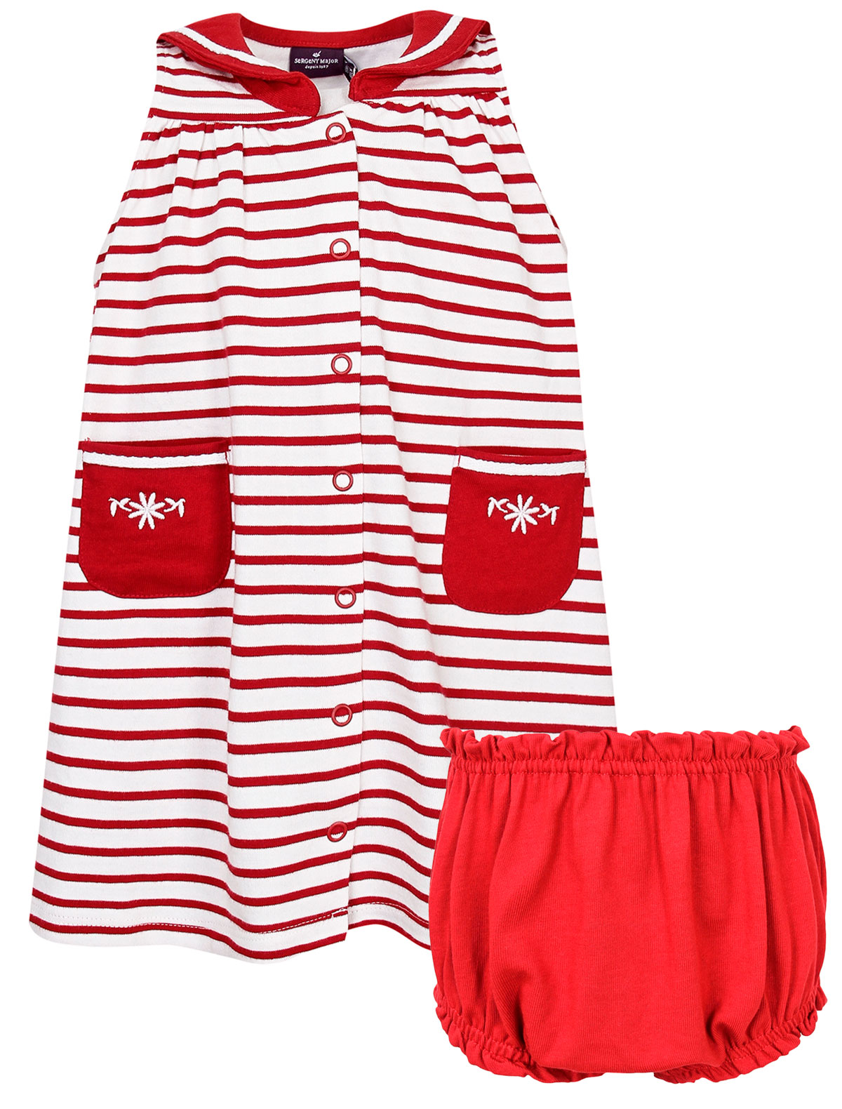 Полосатое платье с трусиками