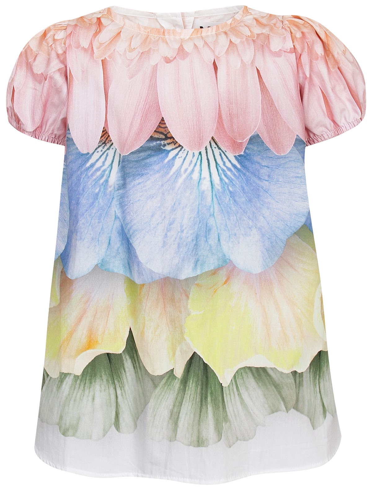 Платье с принтом лепестки