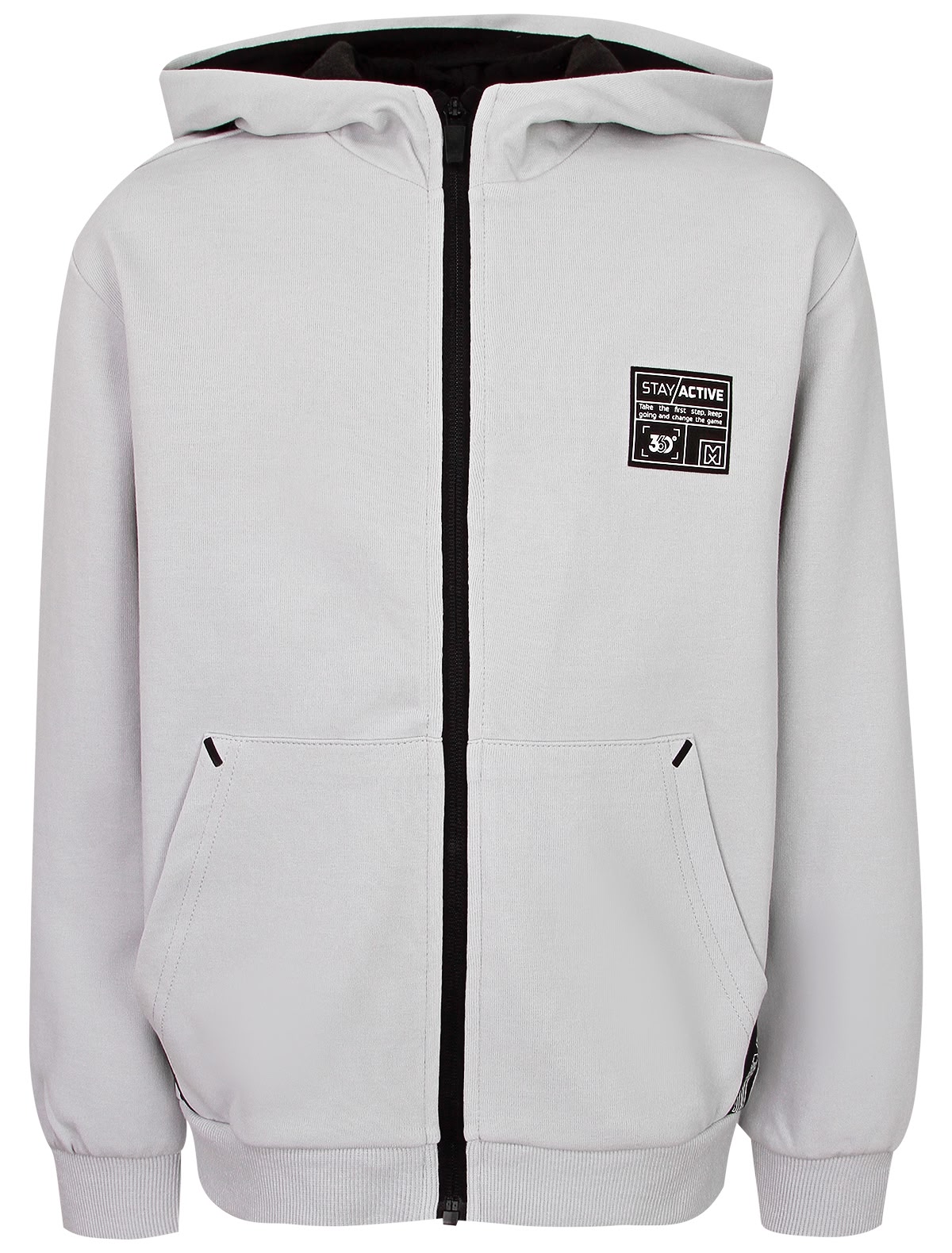 Серая толстовка с нашивкой