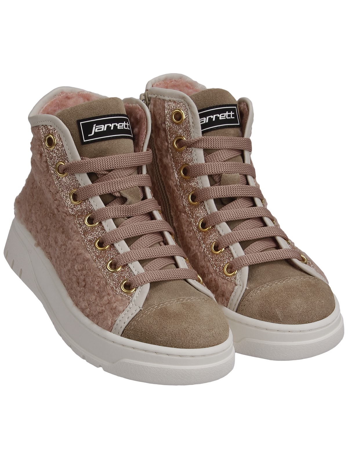 Розовые кеды из экомеха