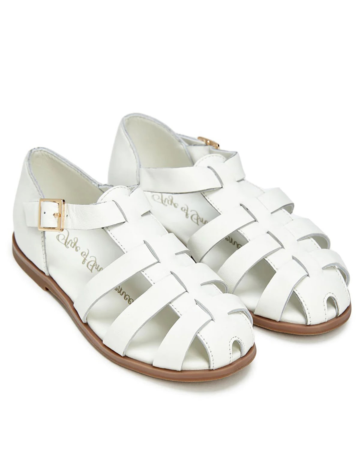 Белые плетеные босоножки