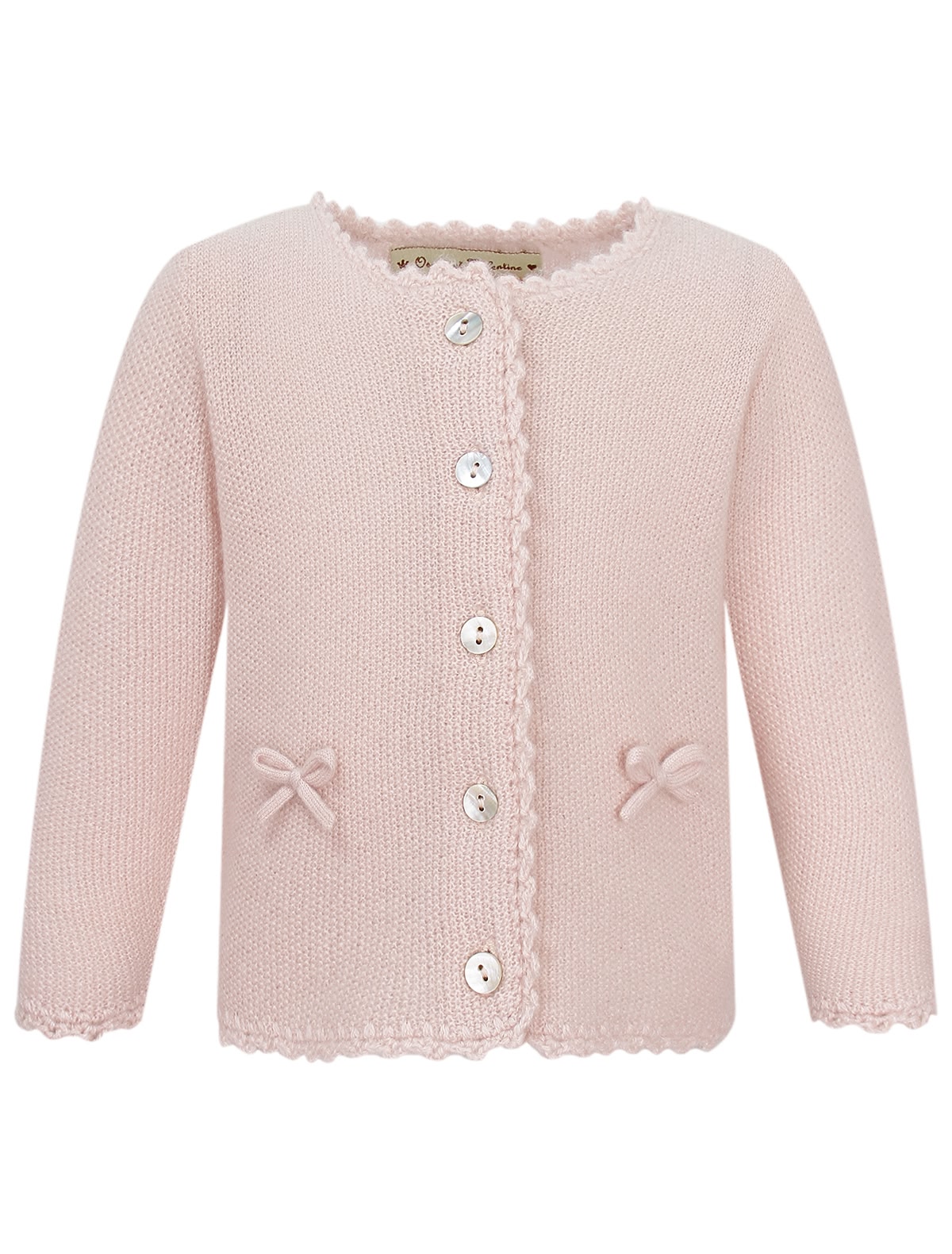 Нежно-розовый кардиган из кашемира