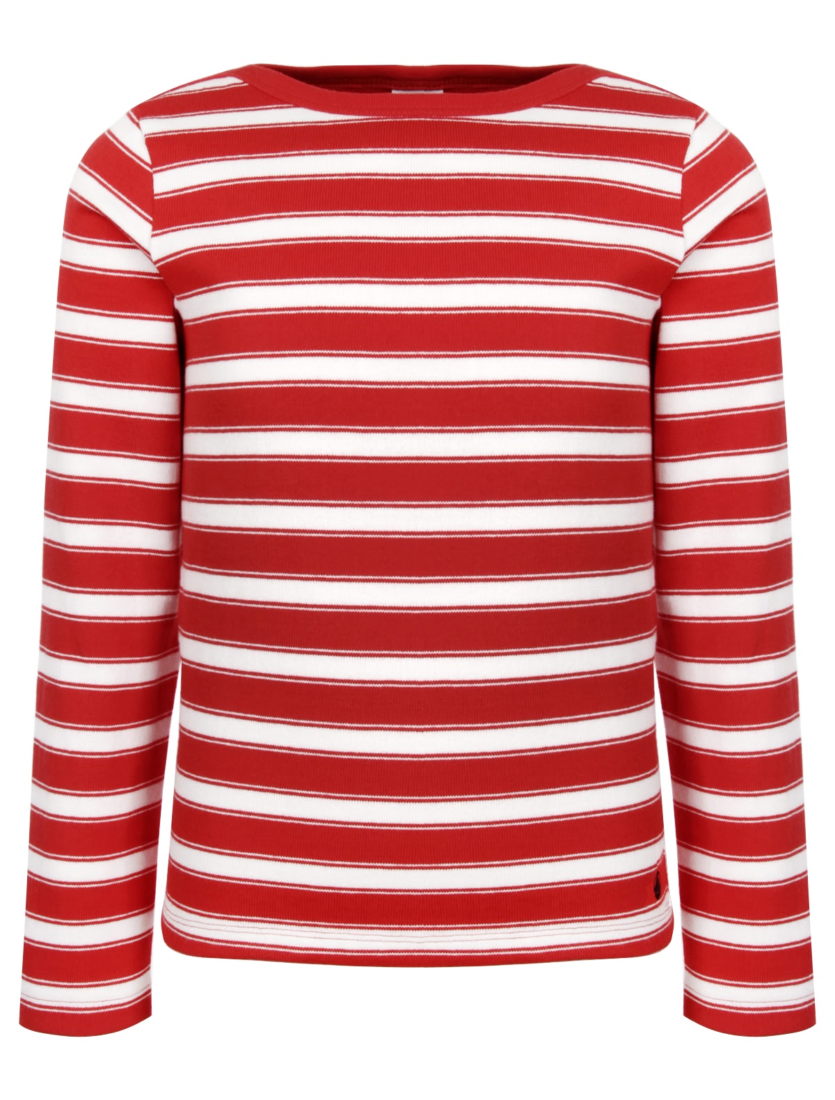 Красный джемпер в полоску