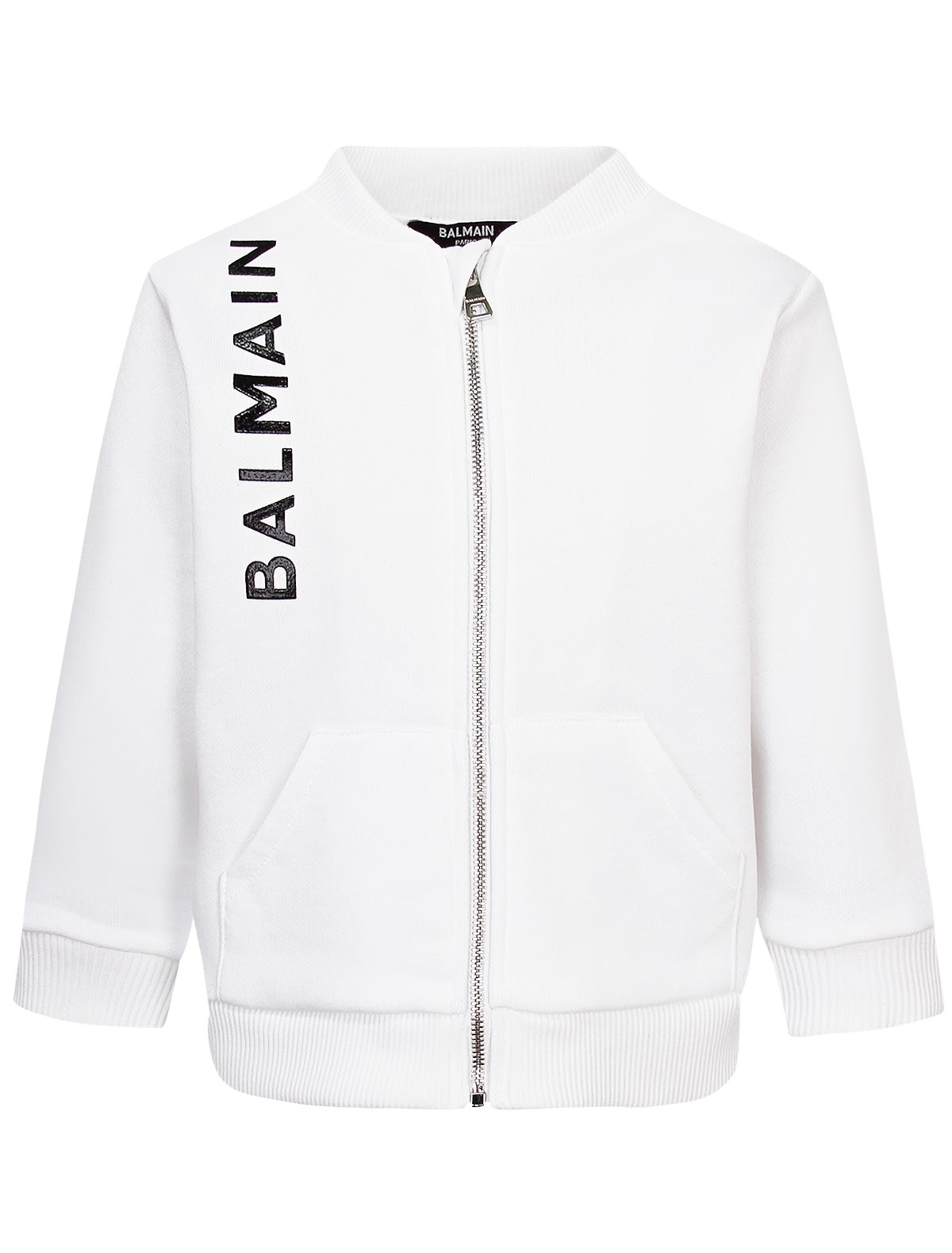 Белая толстовка с логотипом