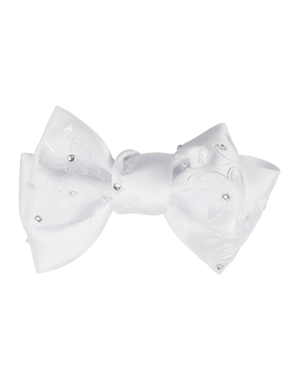 Резинка для волос с белым бантом