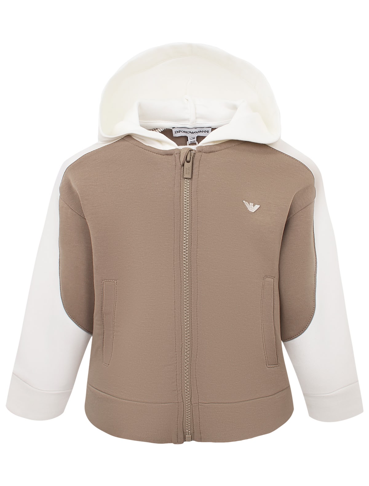 Бежевая толстовка на молнии