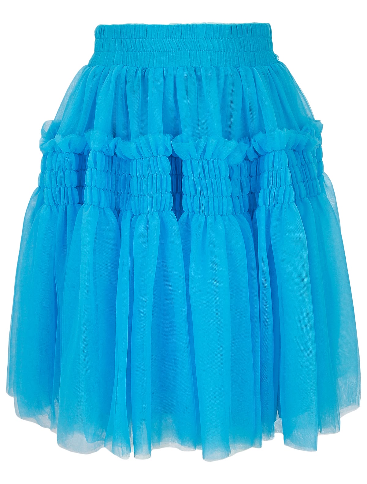 Пышная юбка голубого цвета