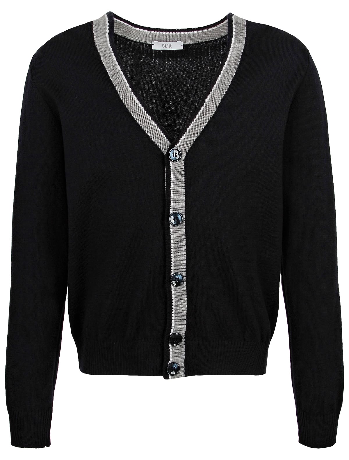 Синий кардиган на пуговицах