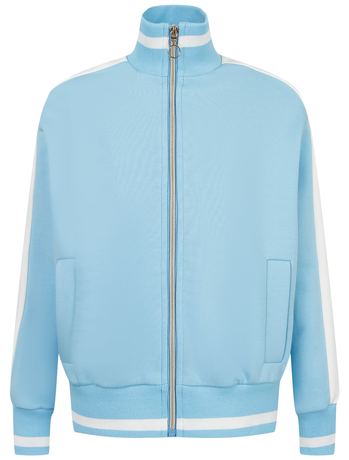 Голубая толстовка с лампасами