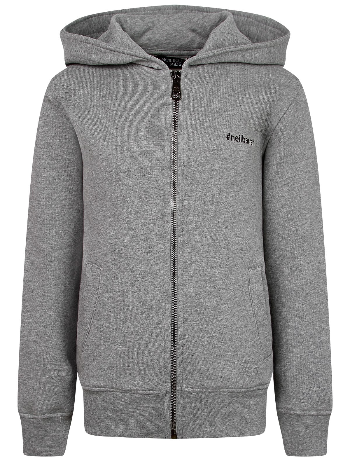 Толстовка серая с принтом на спине