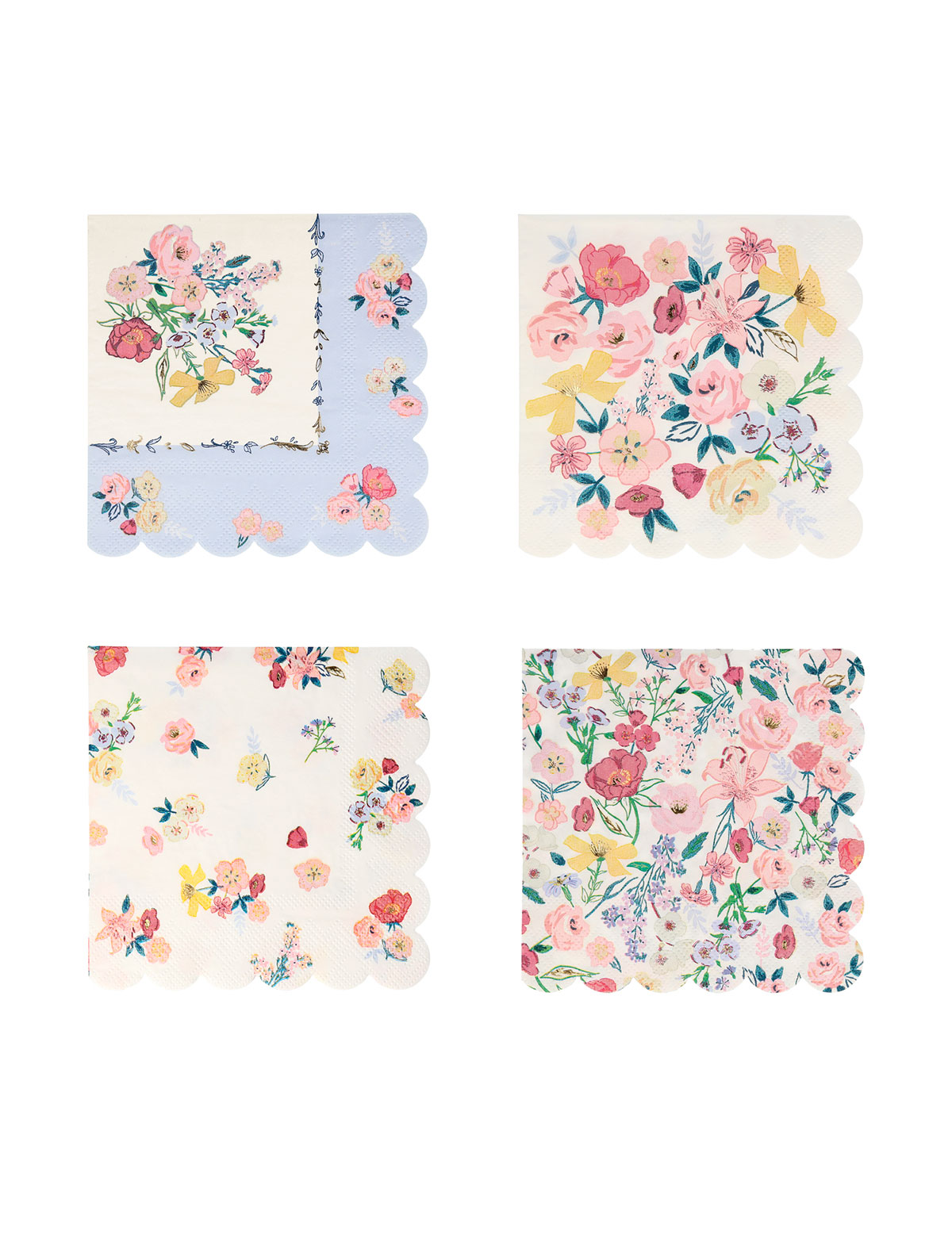 Салфетки "Английский сад", мал. (в наборе 16 шт)