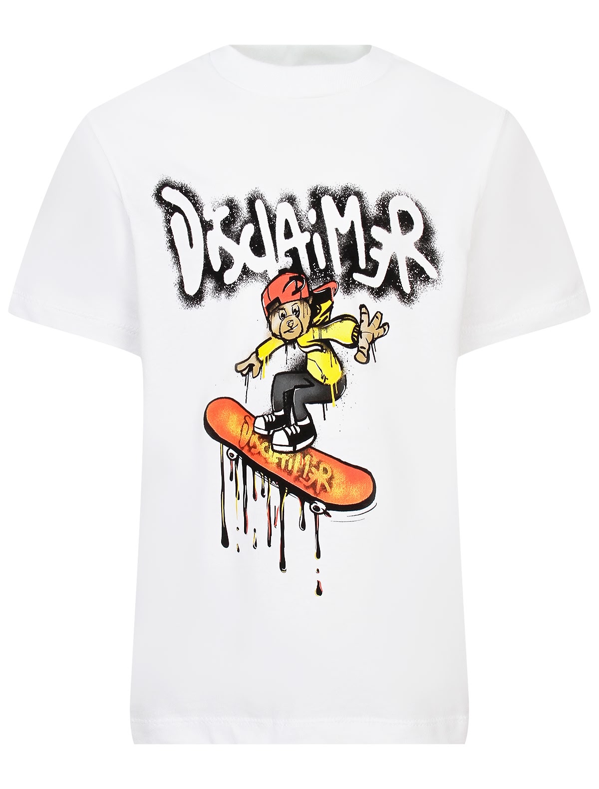 Футболка с принтом скейтборд