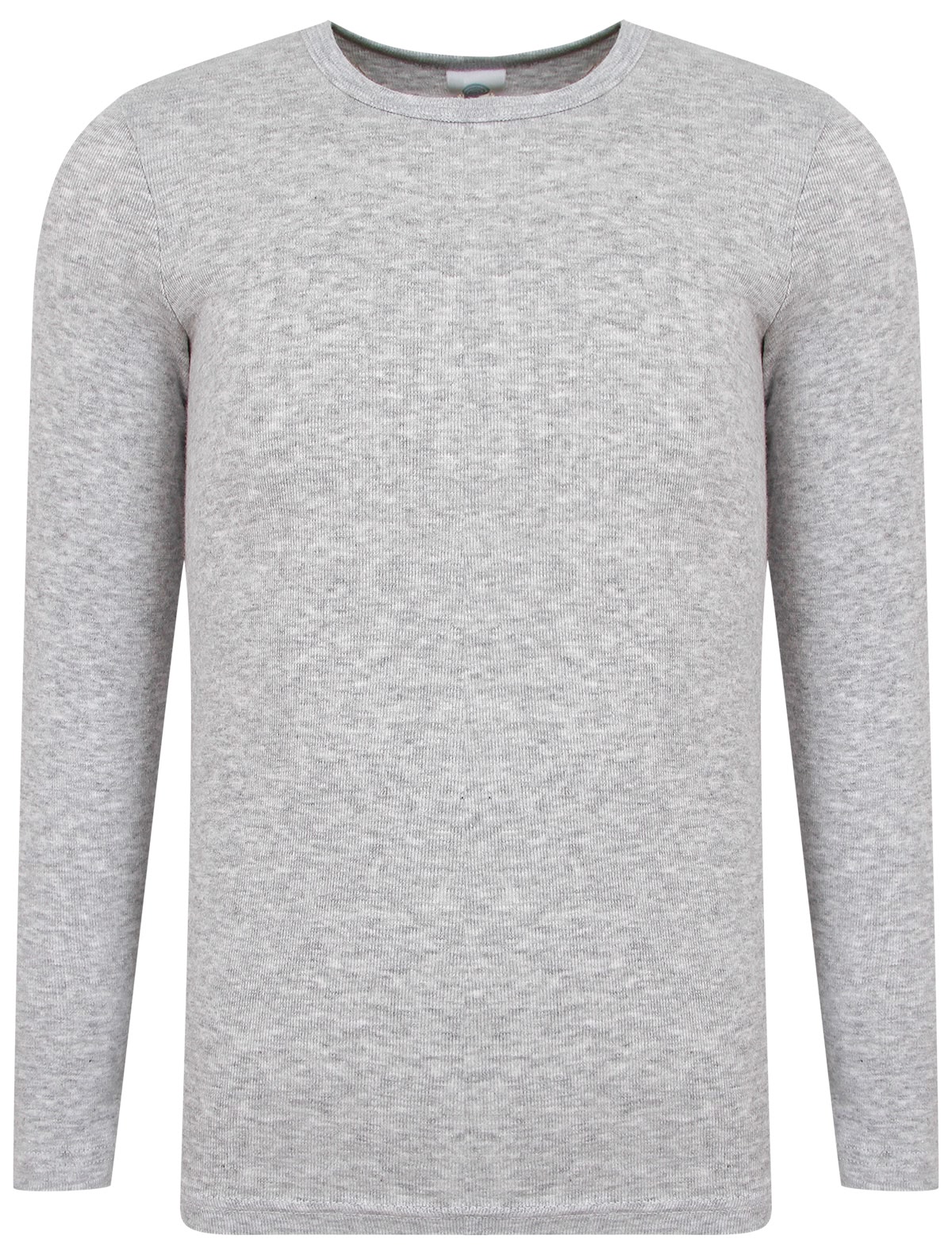 Футболка с длинным рукавом оттенка серый меланж