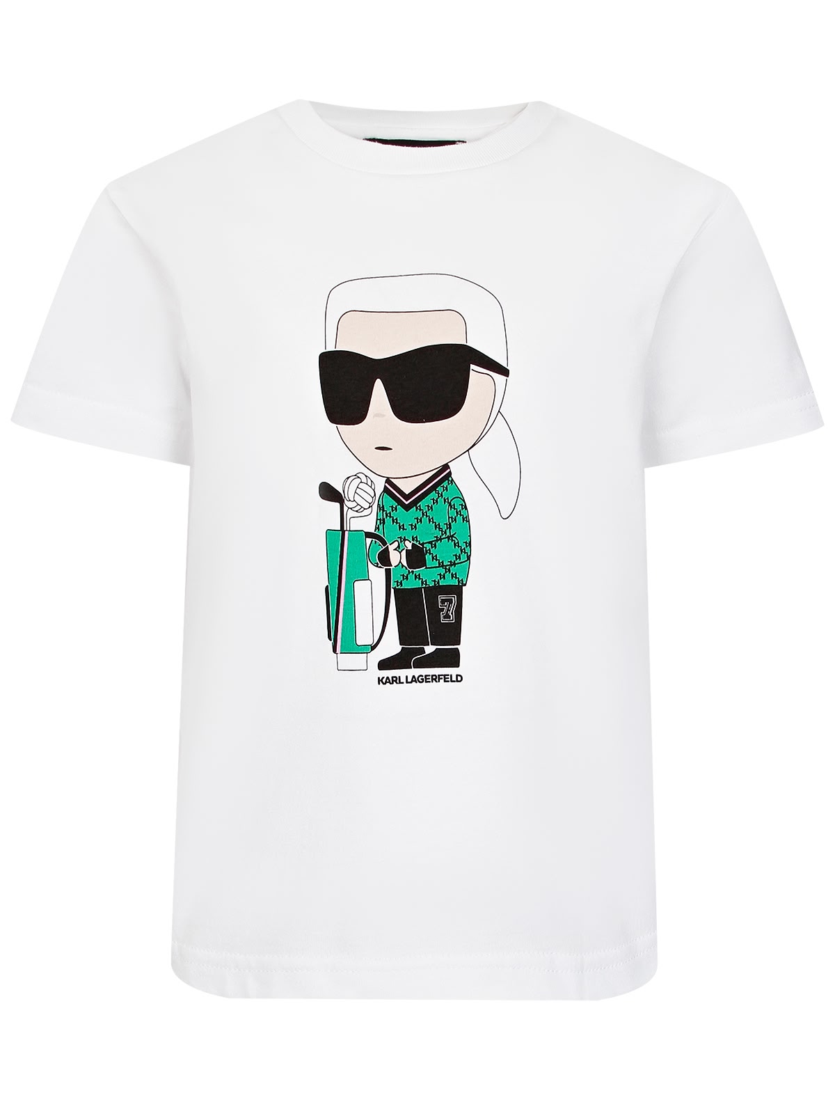 Белая футболка с принтом