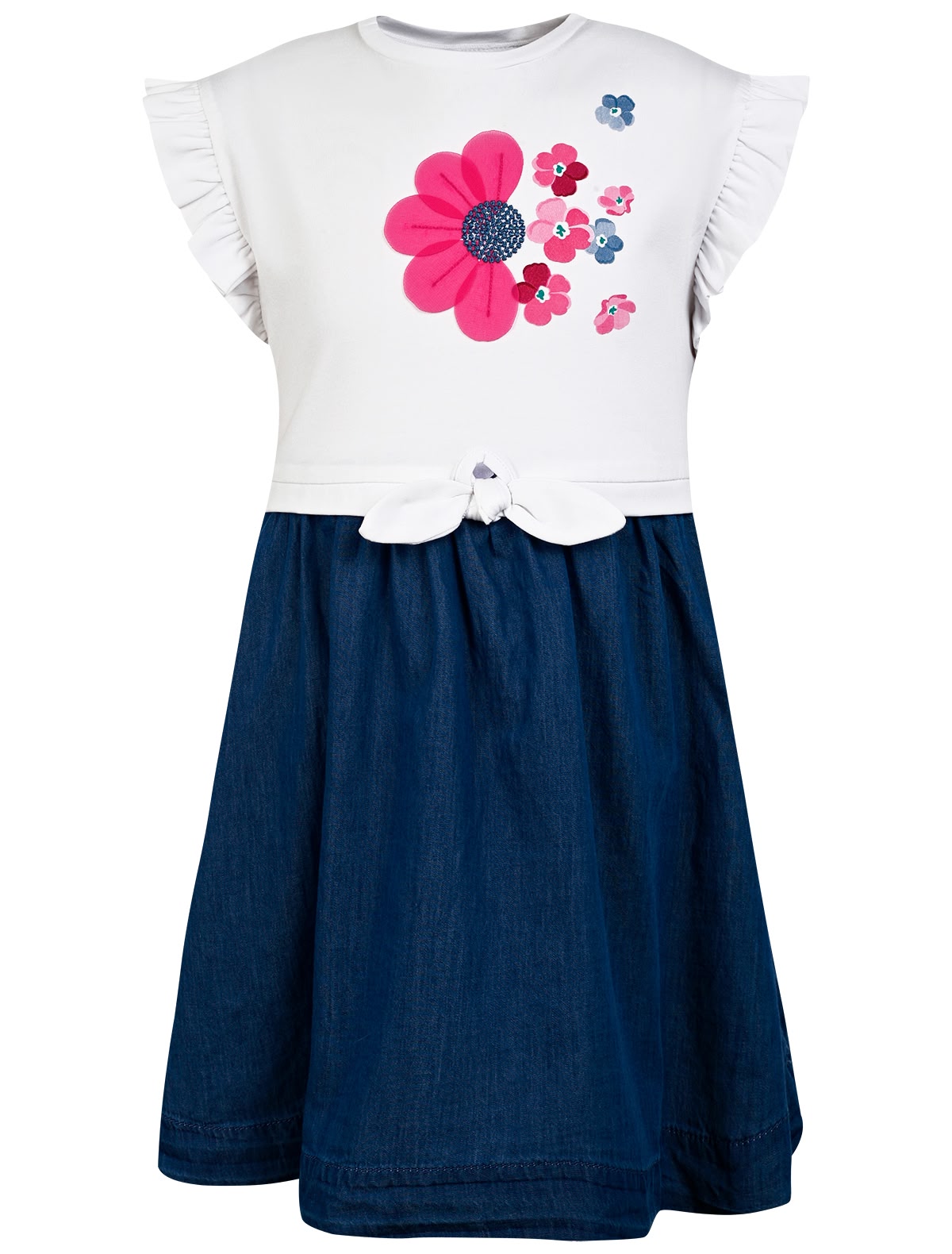 Платье с рукавами-оборками