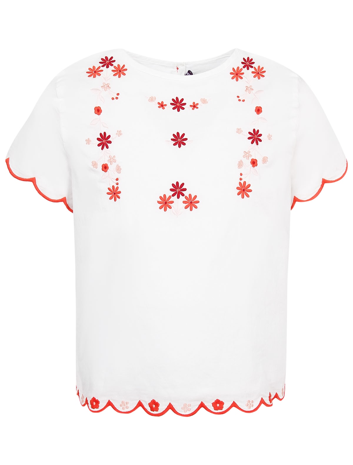 Хлопковая блуза с вышивкой