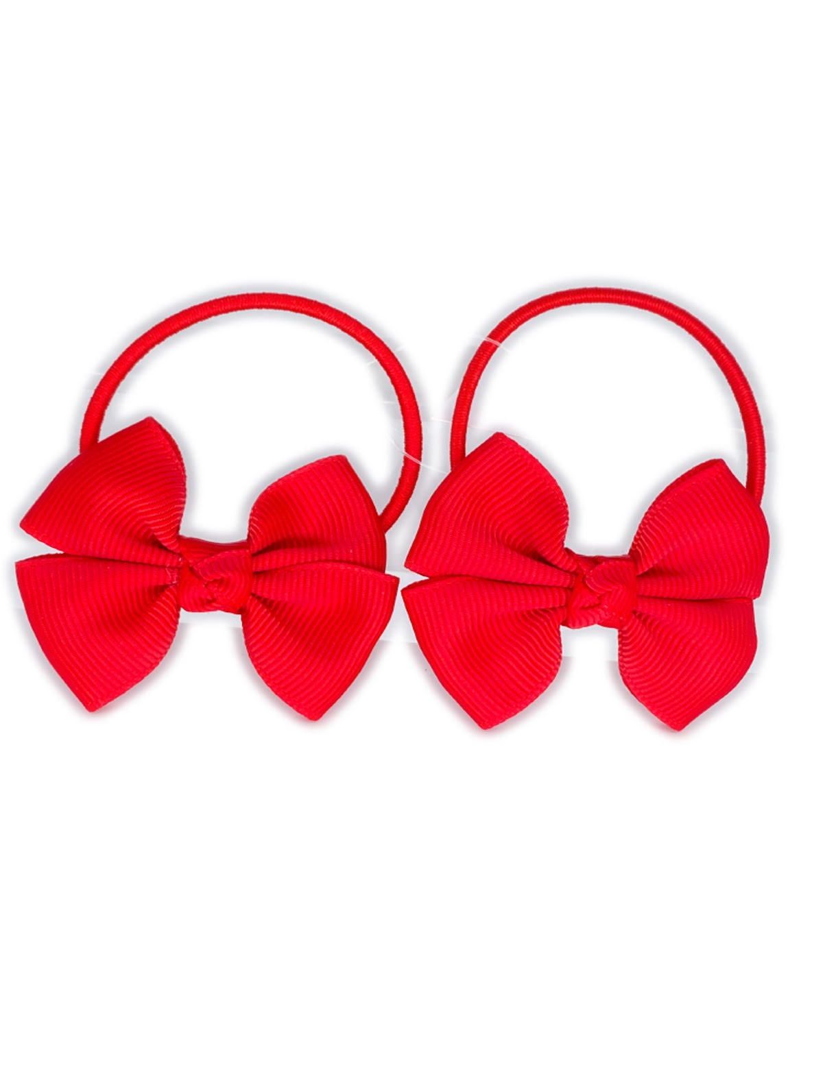 Набор из 2 красных резинок для волос "бантик"