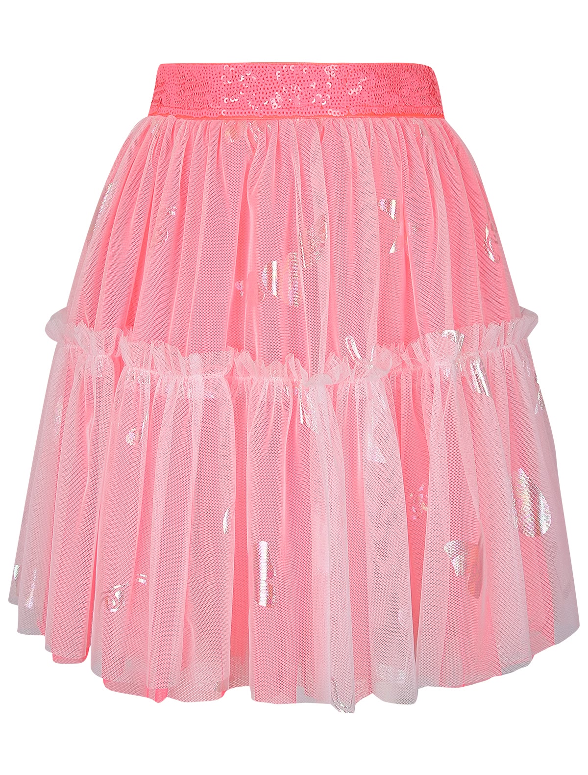 Юбка с блестящими бабочками