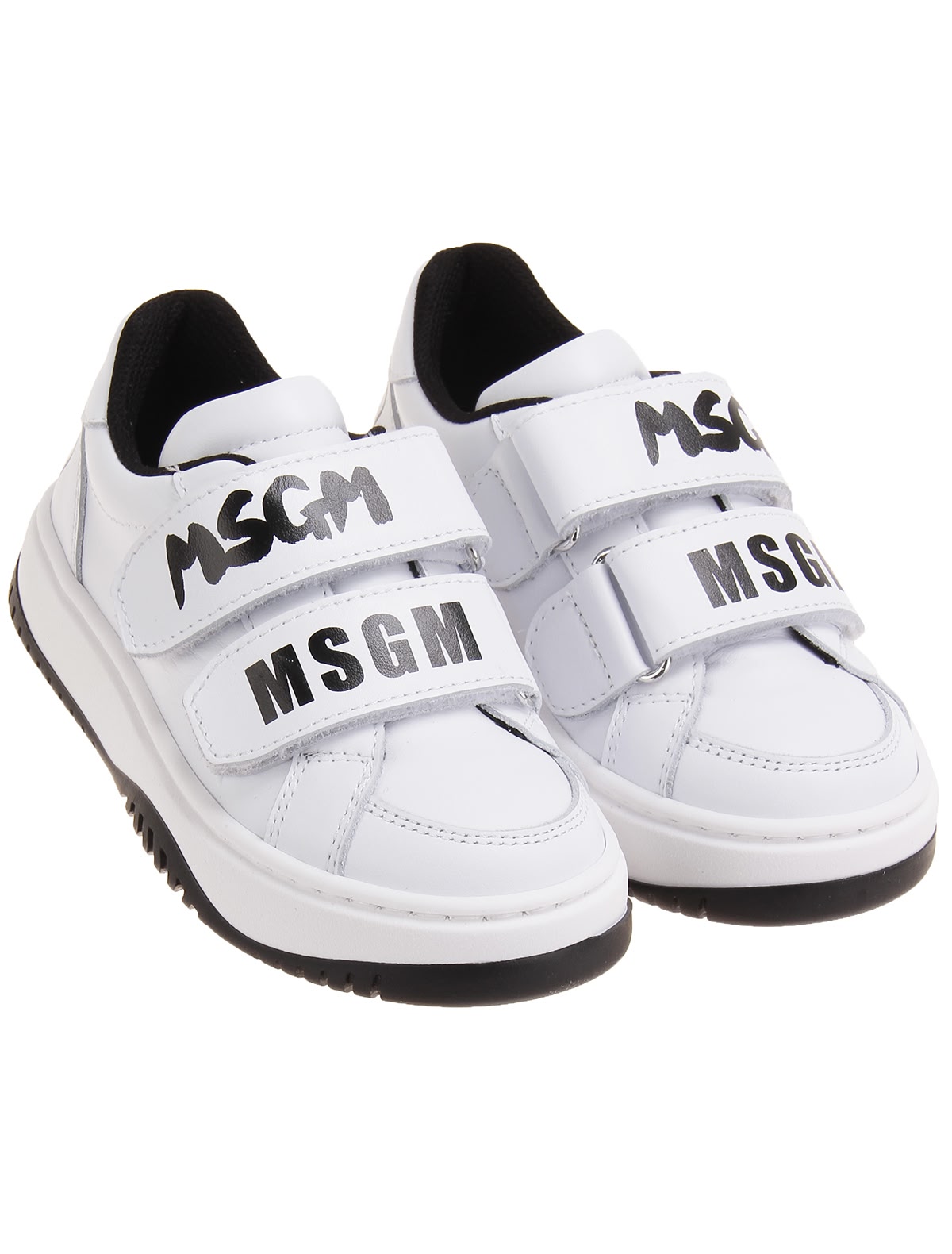 Белые кеды на липучках