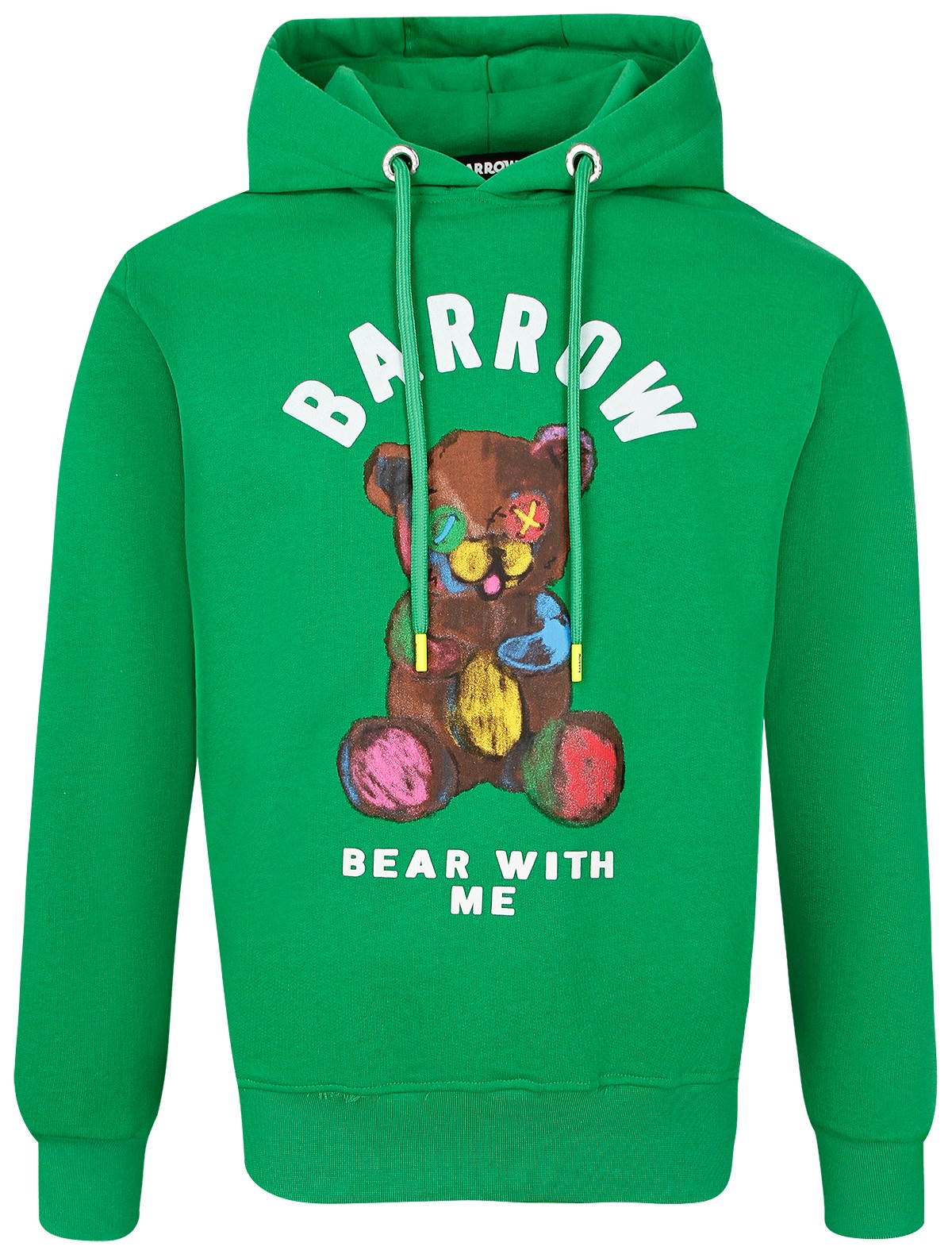 Зелёное худи с мишкой