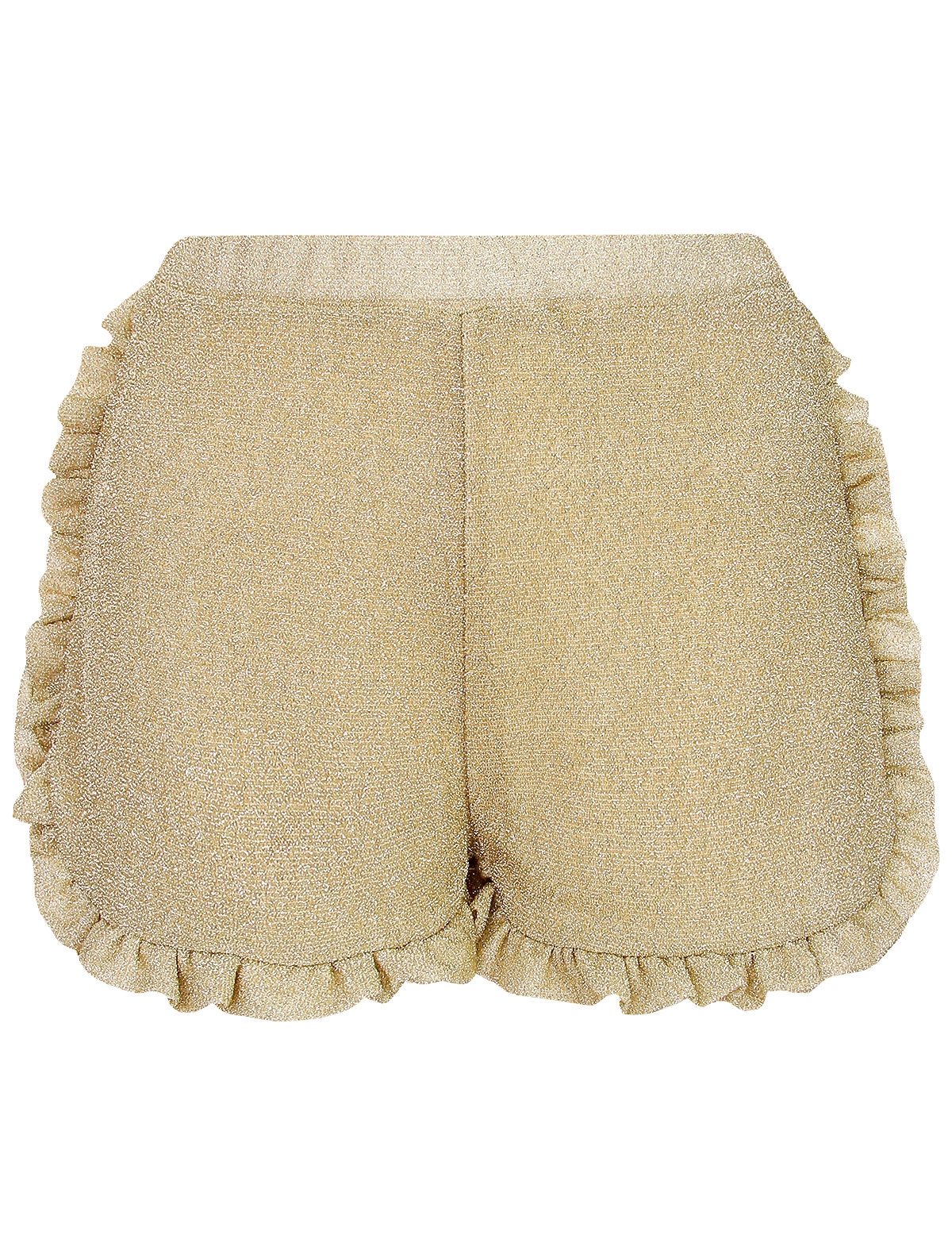 Золотые шорты с оборками