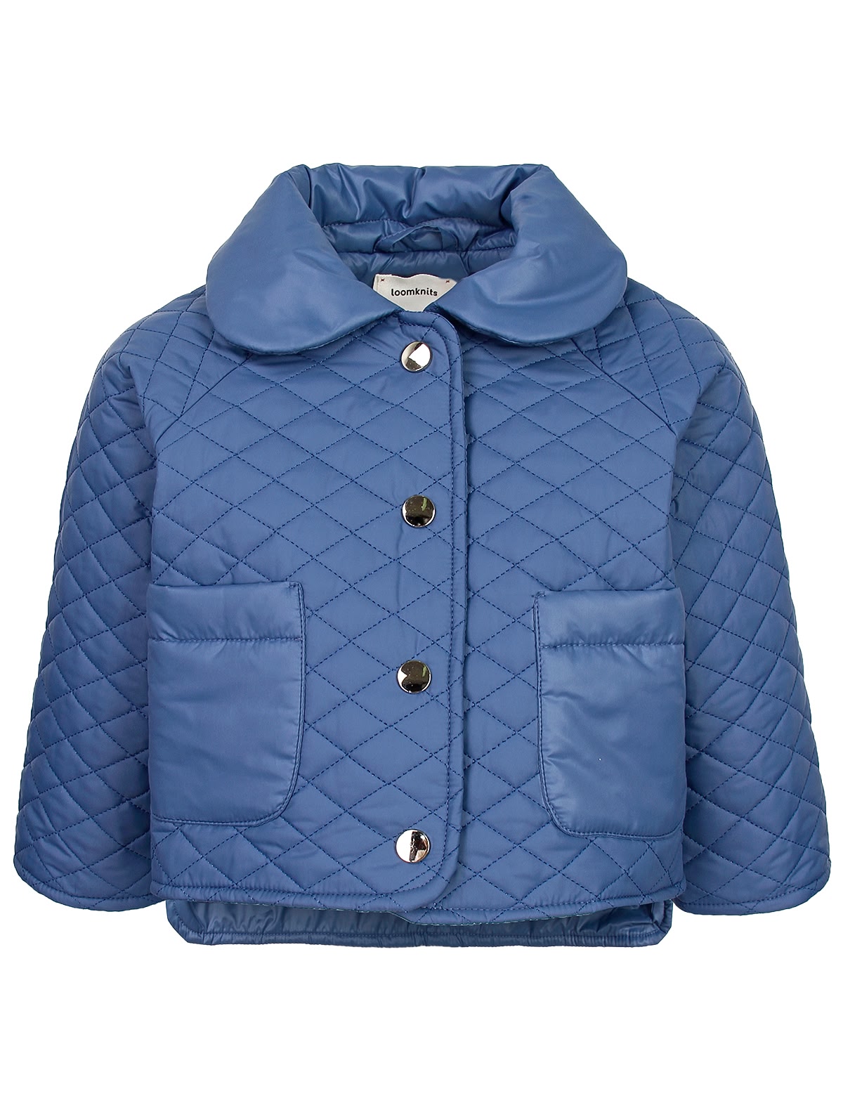 Синяя стёганая куртка