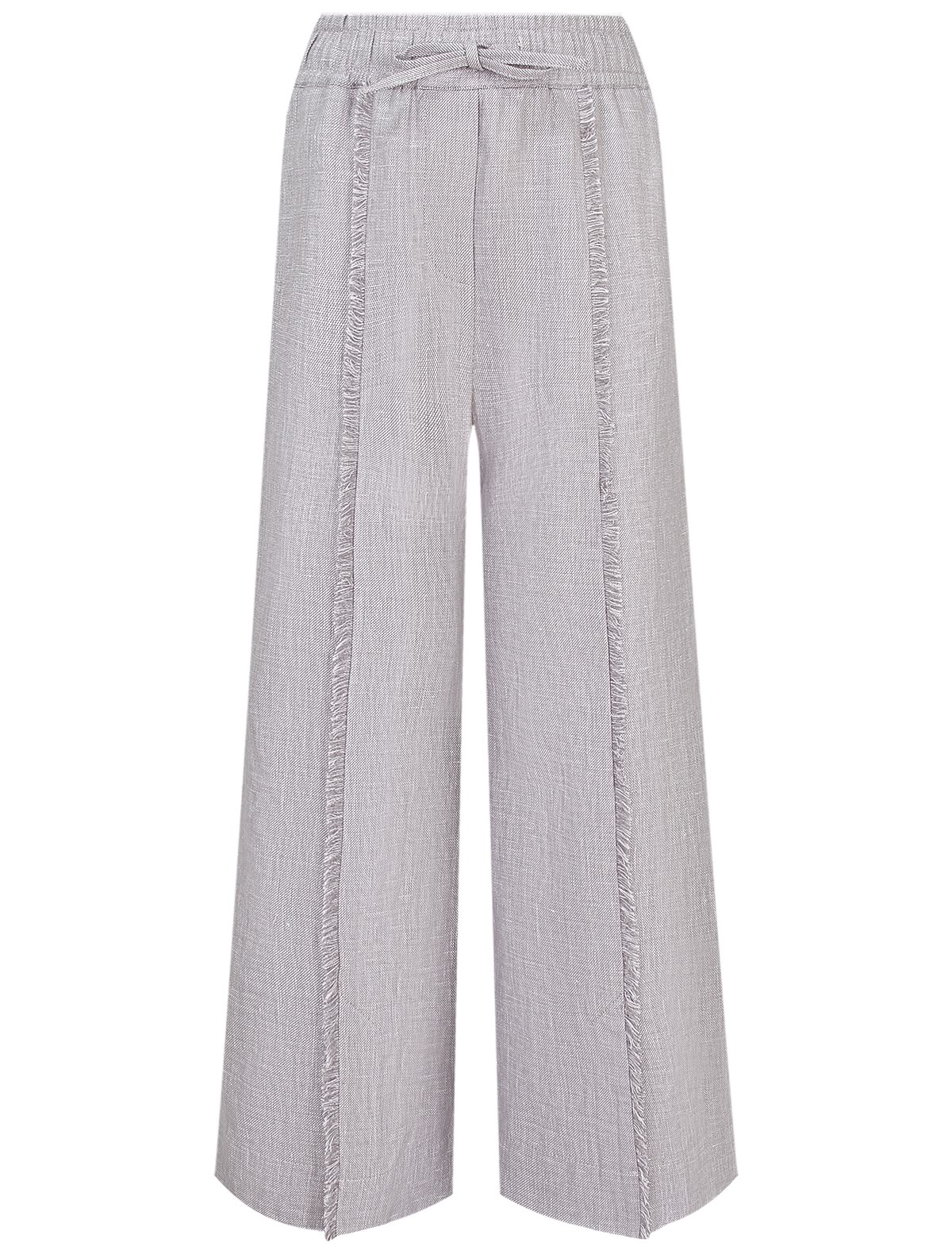 Брюки из льна и хлопка