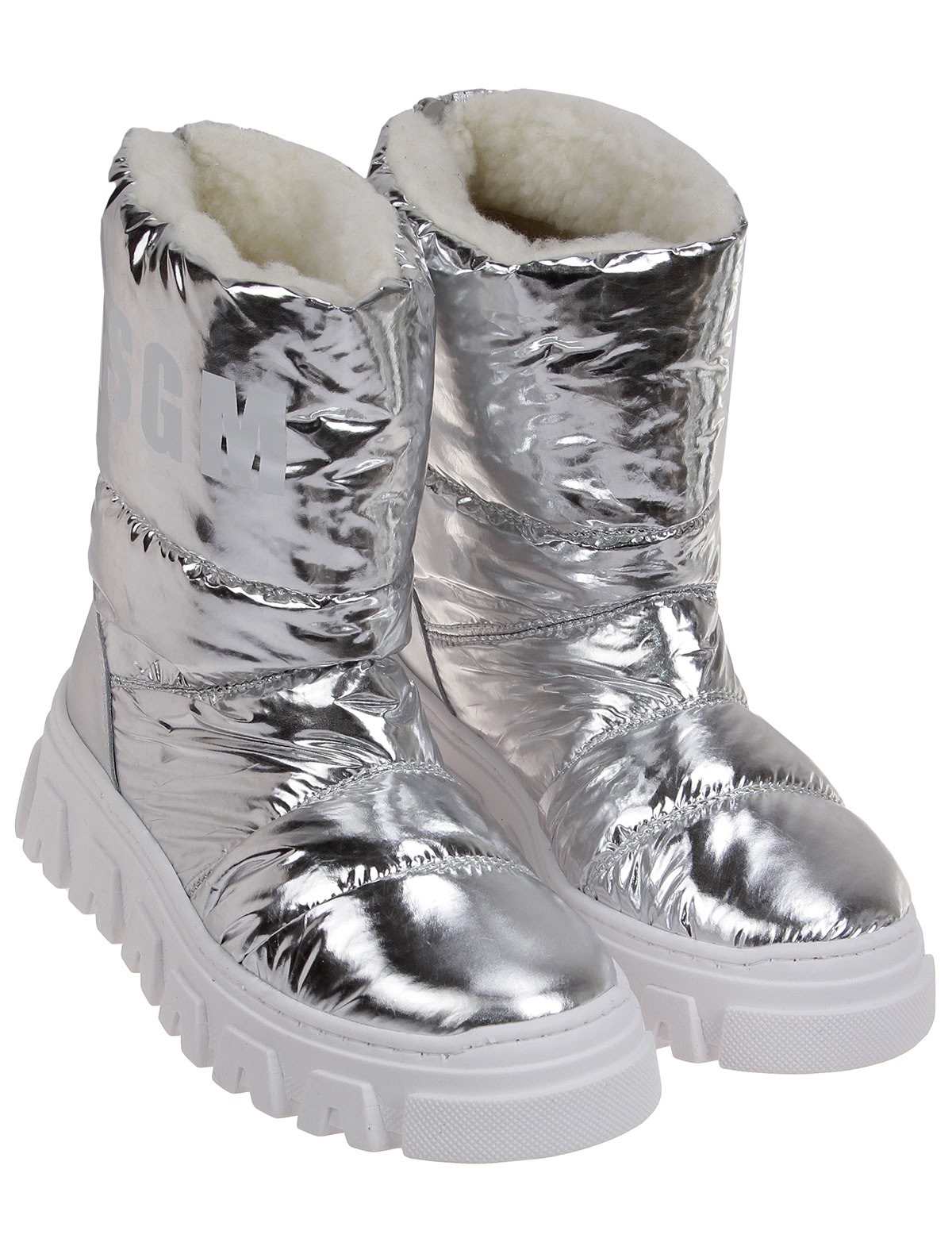 Серебристые дутики