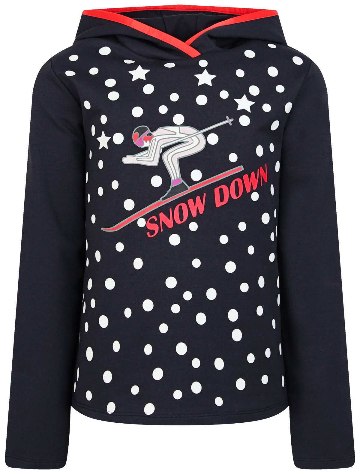 Худи с принтом лыжника