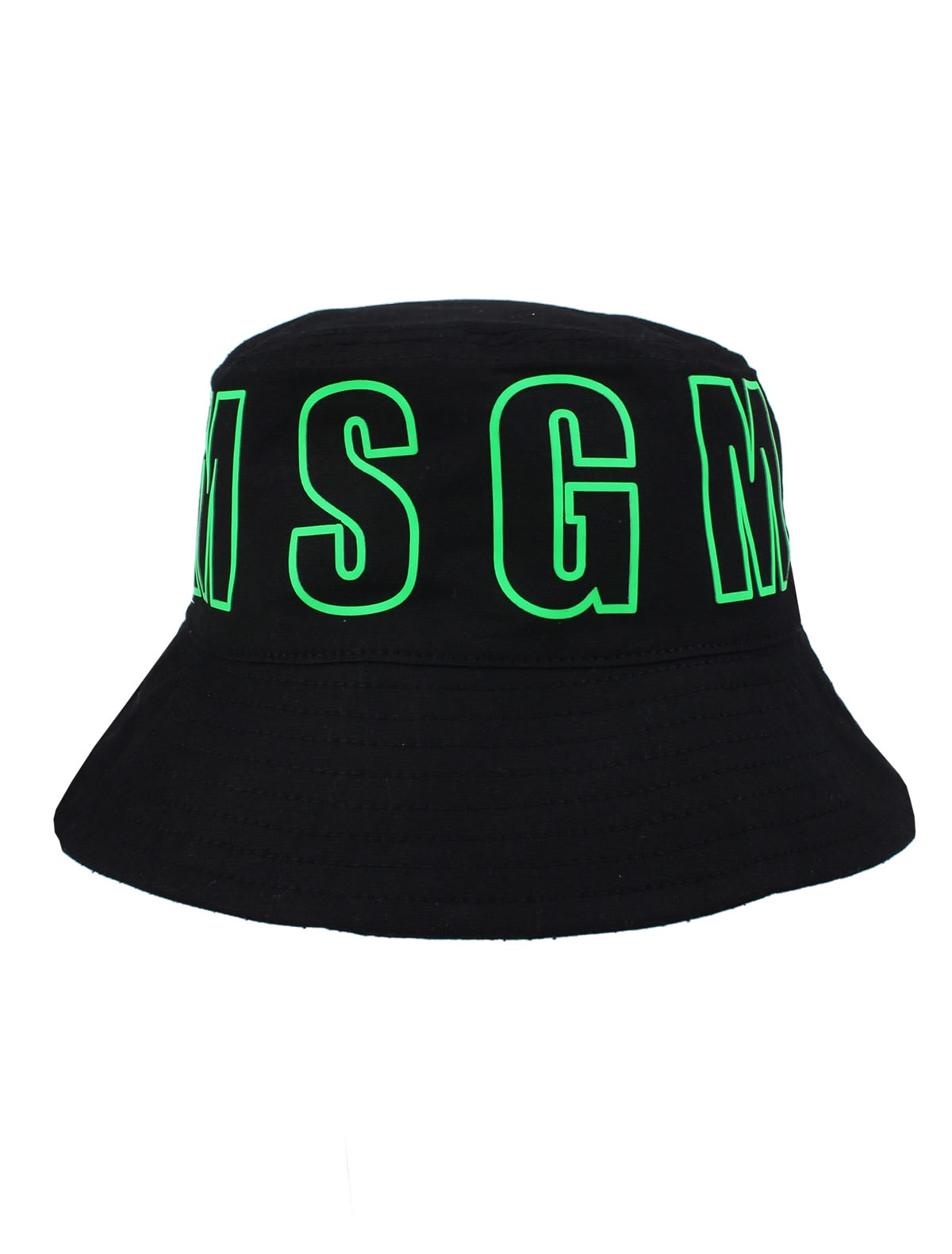 Панама с неоновым логотипом