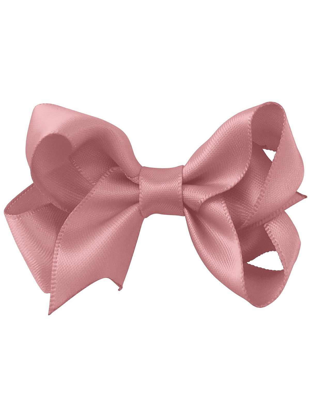 Розовая заколка-зажим в форме бантика