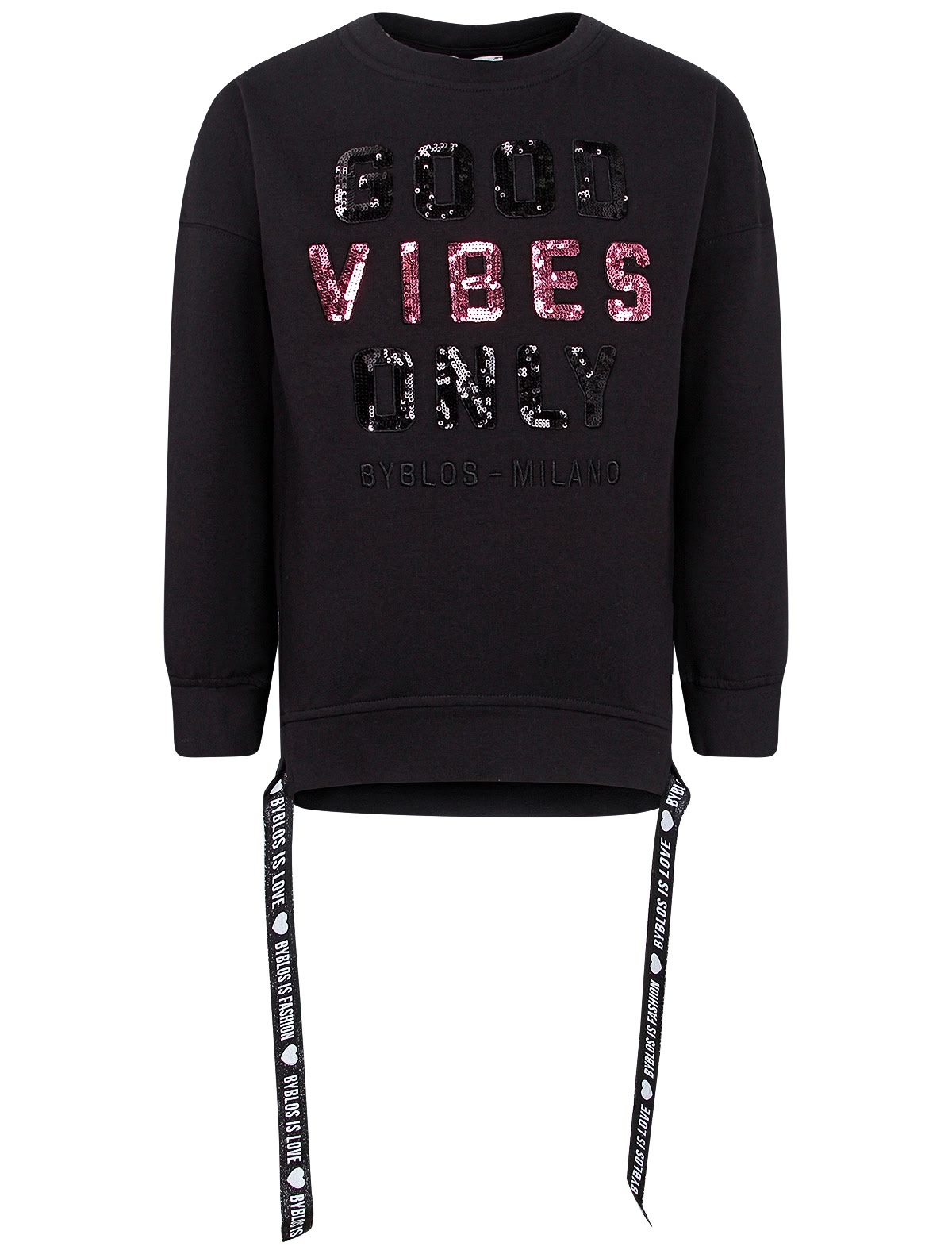 Свитшот с надписями из пайеток