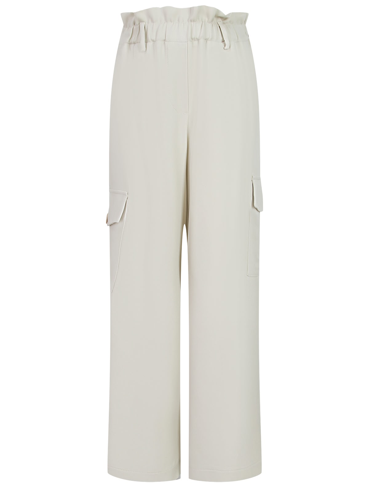 Кремовые брюки-карго