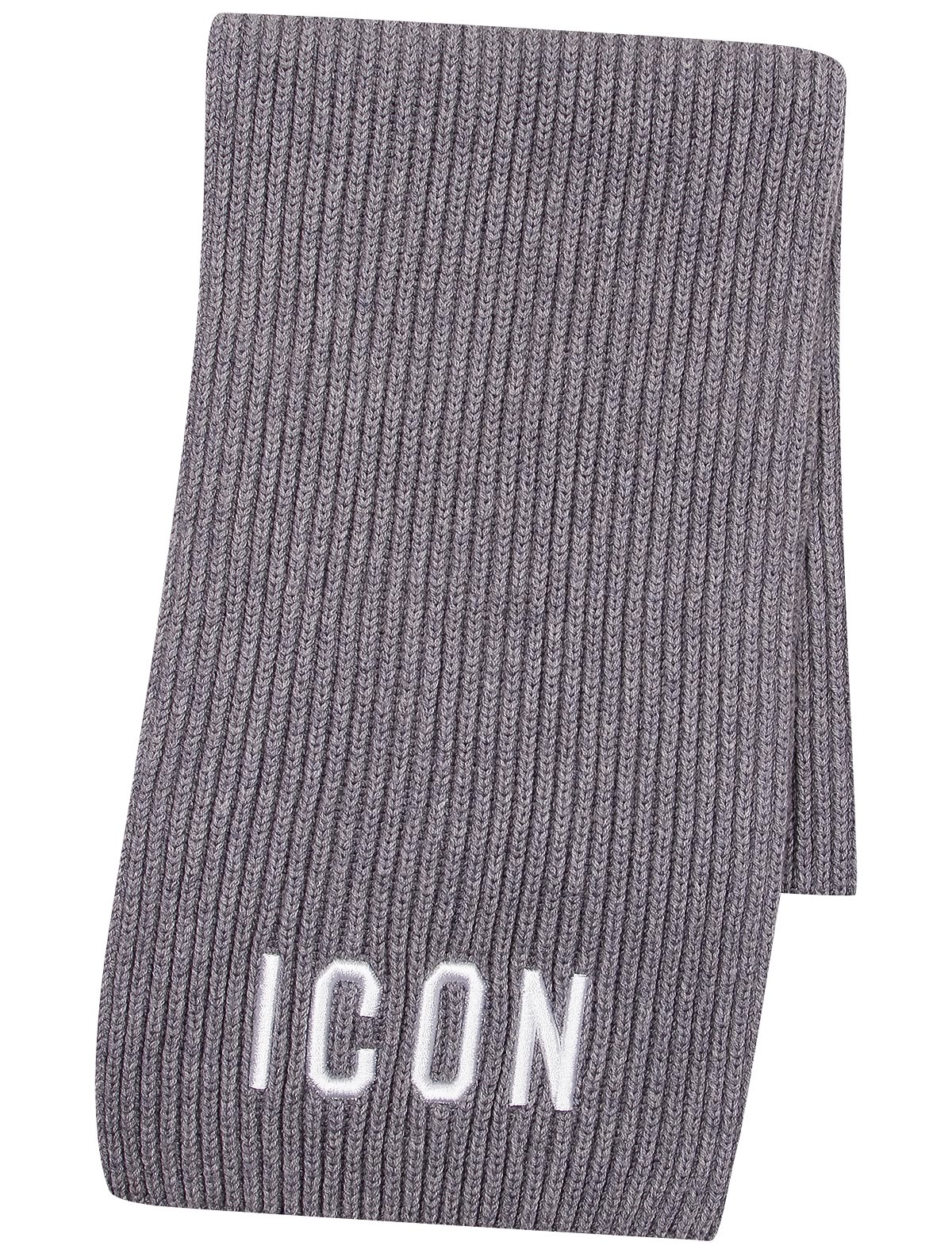 Шарф из шерсти и хлопка