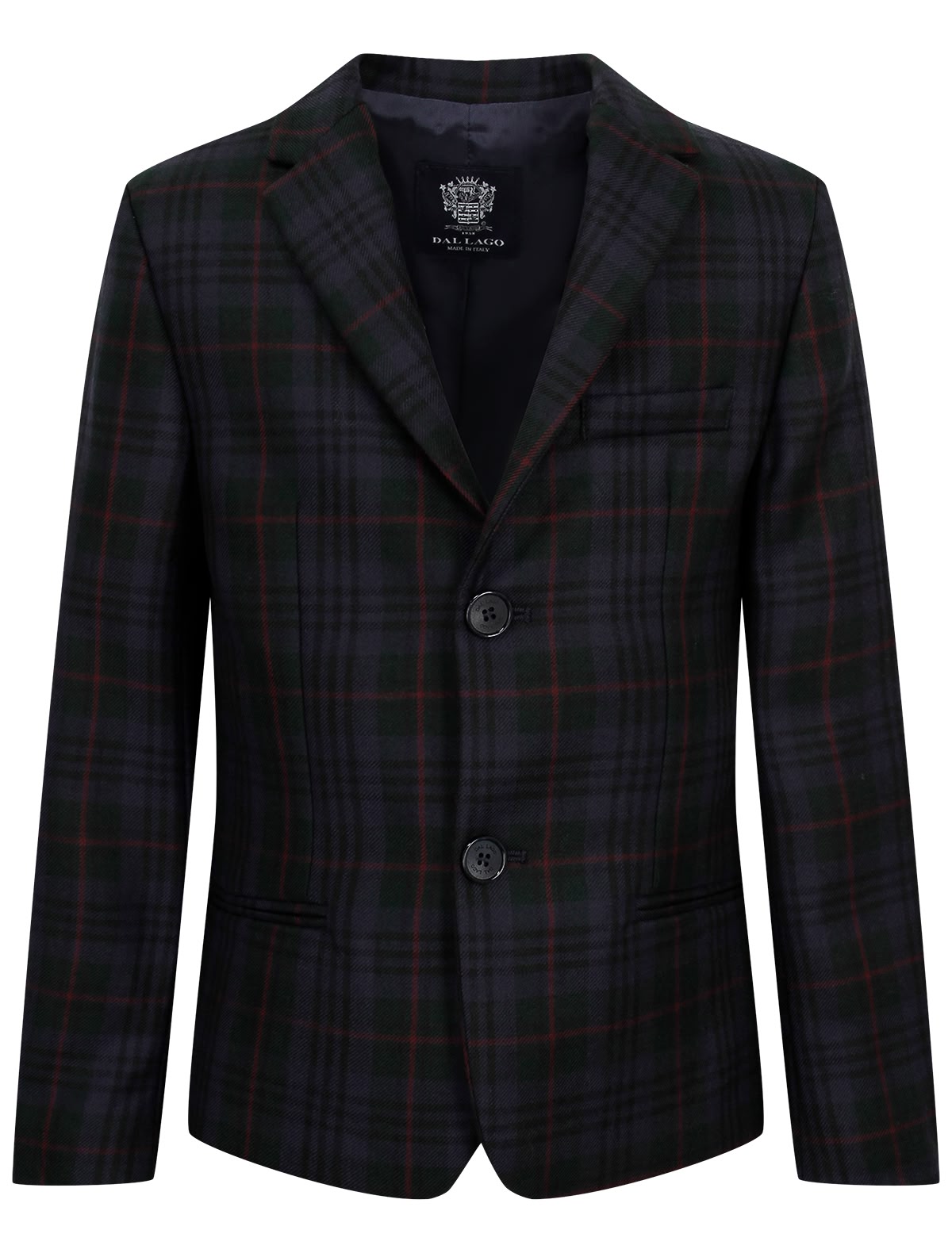 Шерстяной пиджак в клетку