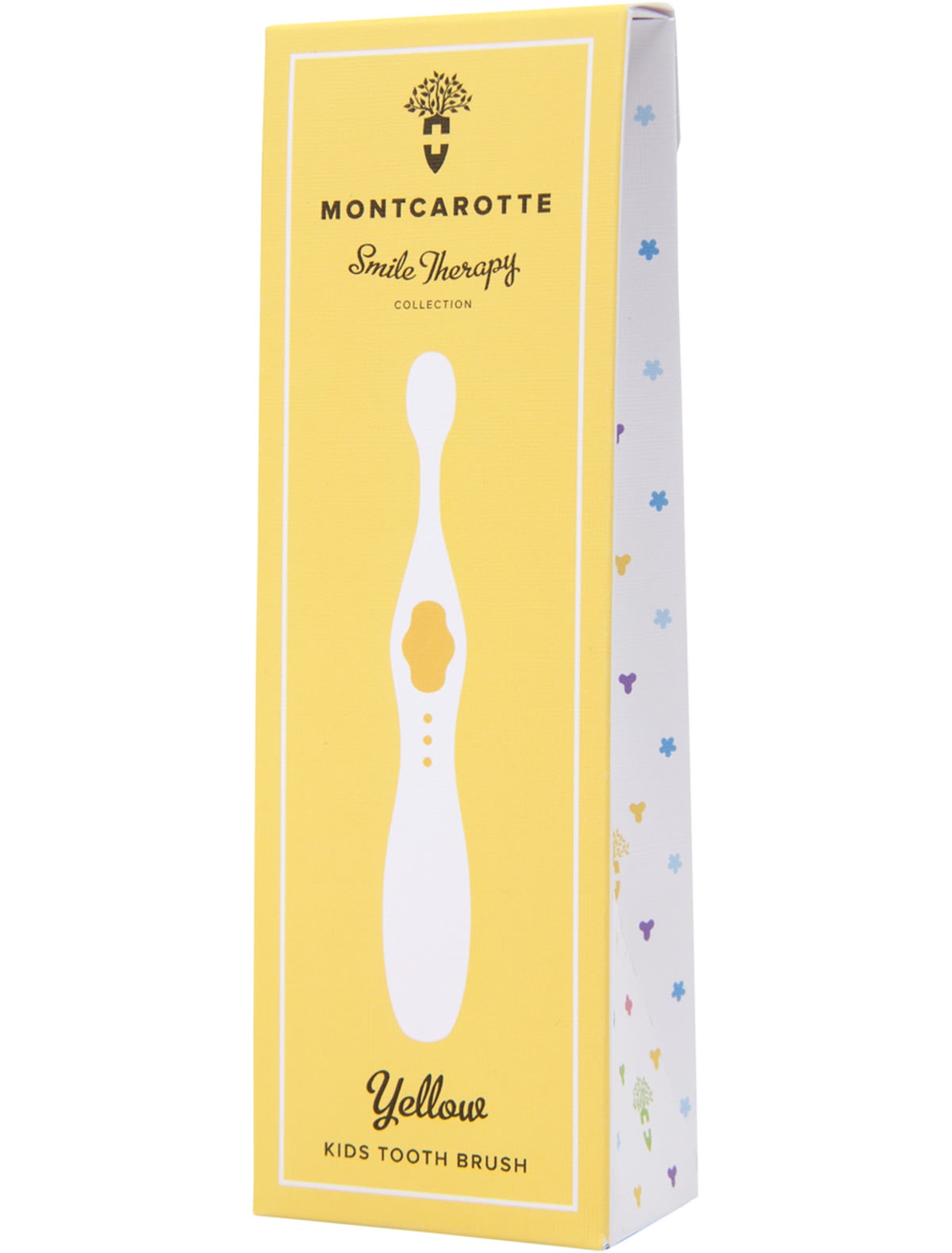 Желтая детская зубная щетка