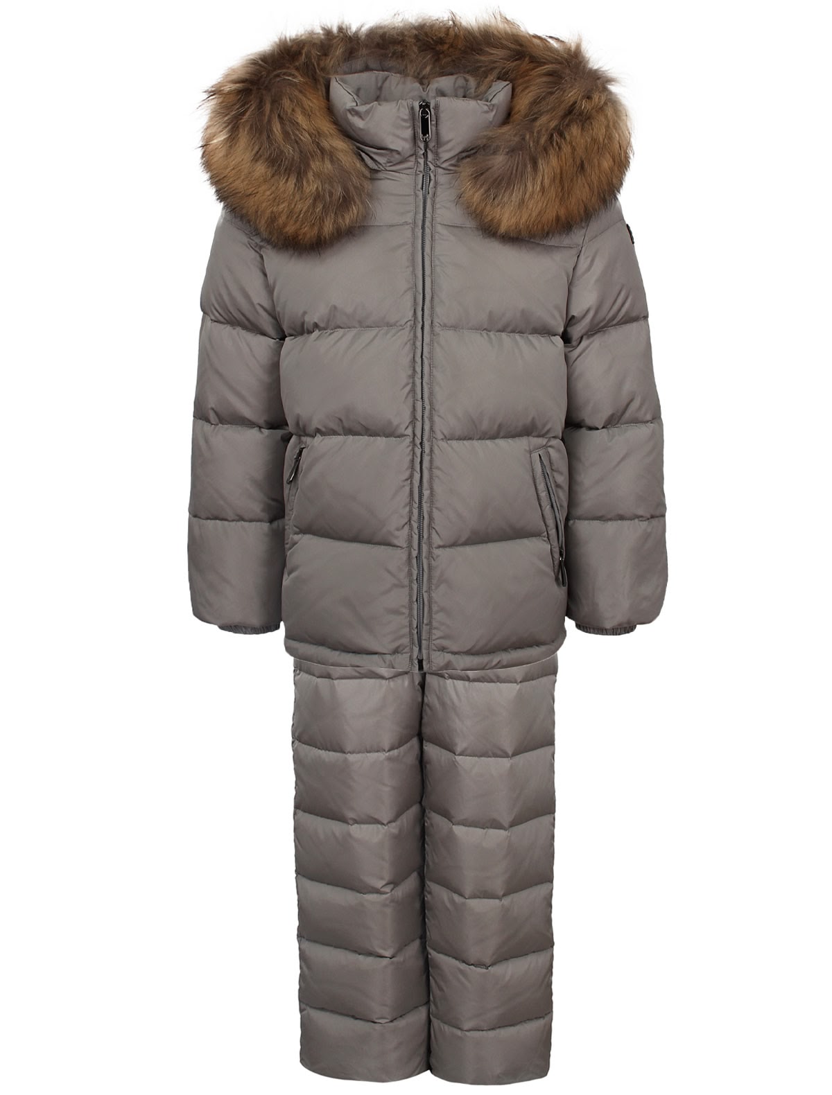 Комплект утепленный с мехом енота