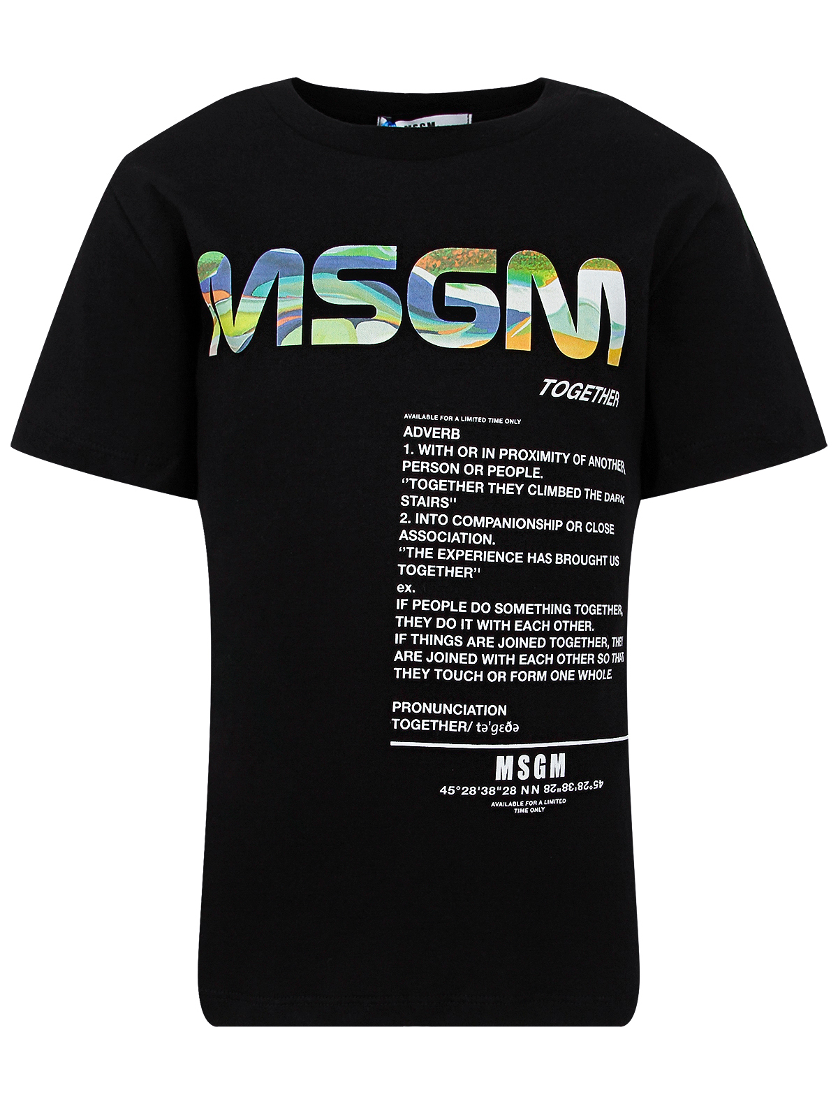 

Футболка MSGM, Черный, 2384684