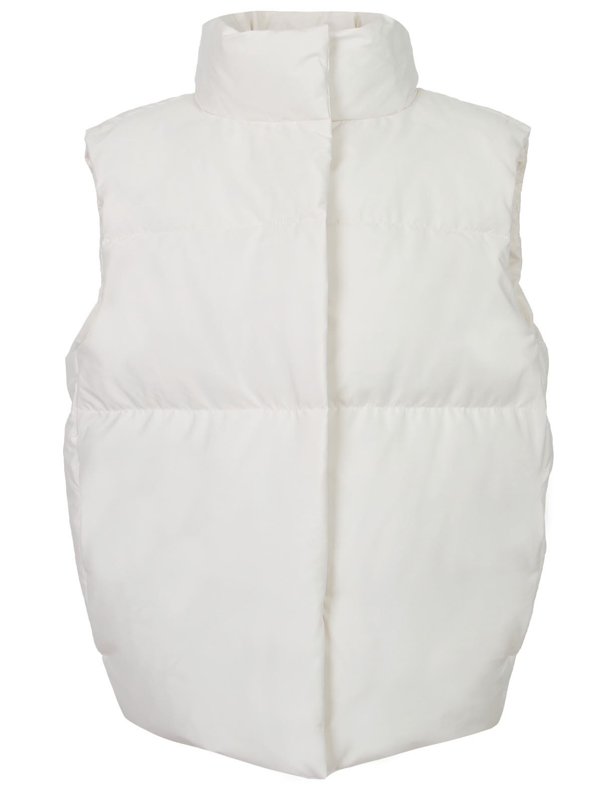 Жилет утепленный белого цвета