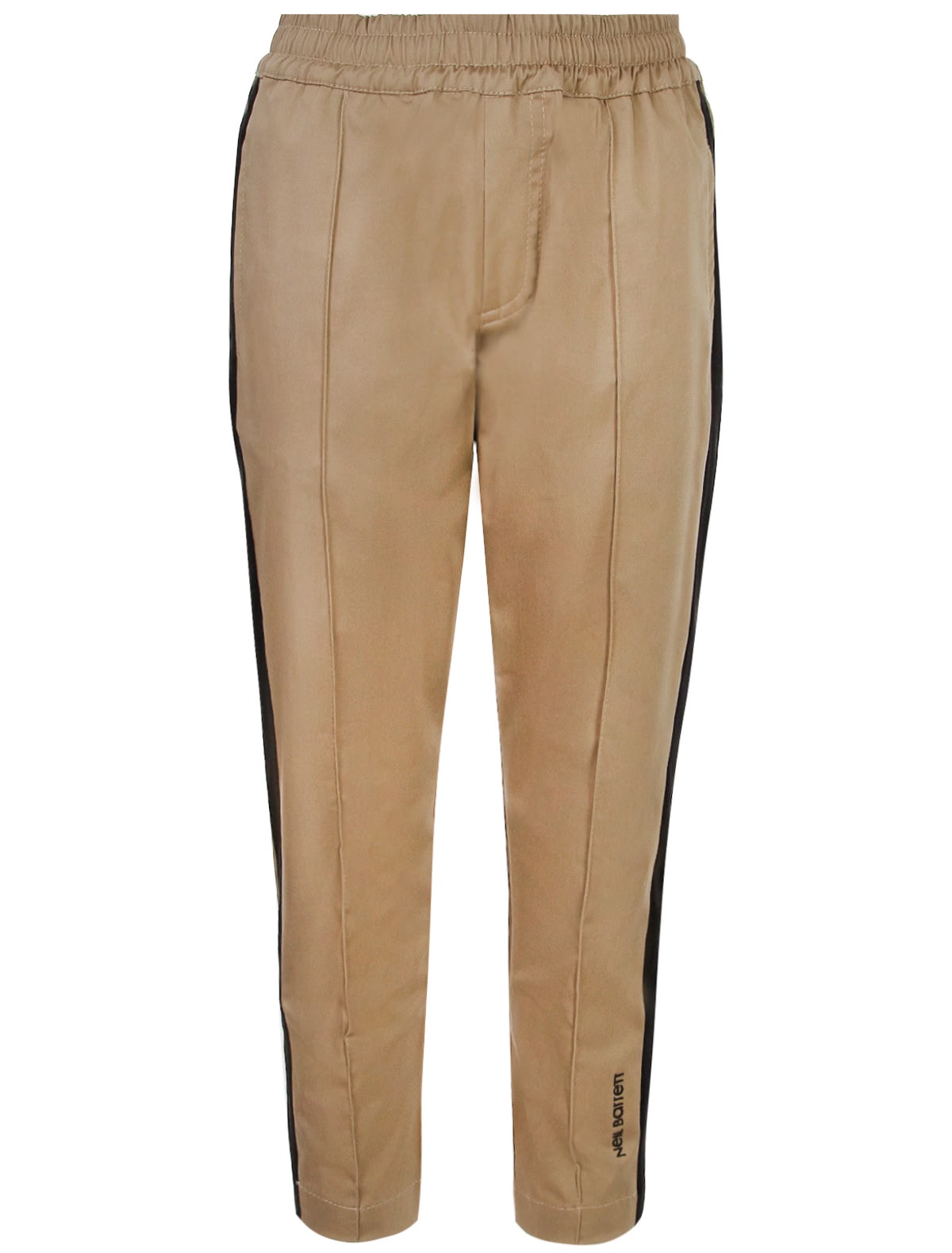 Брюки с черными лампасами