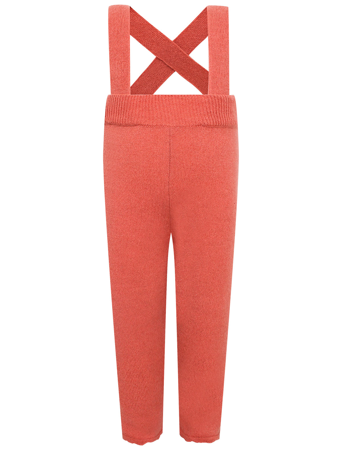 Коралловые брюки из шерсти и кашемира