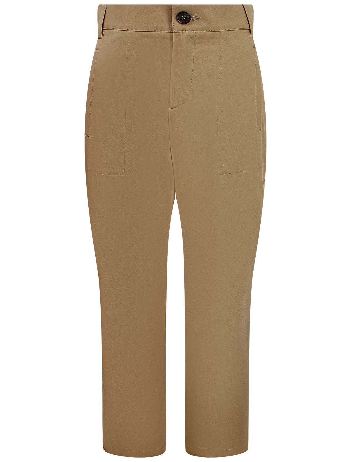 бежевые Брюки с монограммой