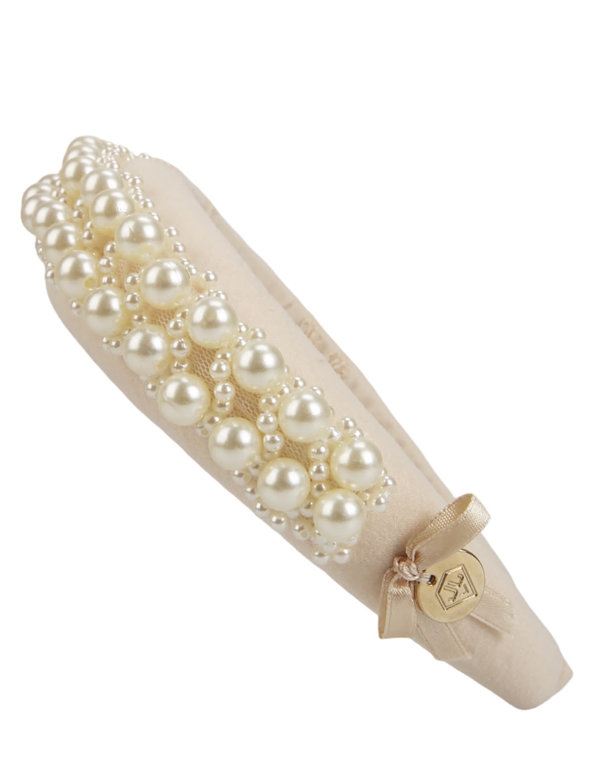 Ободок украшенный жемчугом