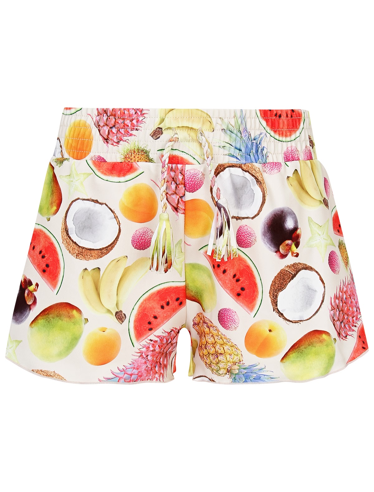 Шорты пляжные с тропическим принтом