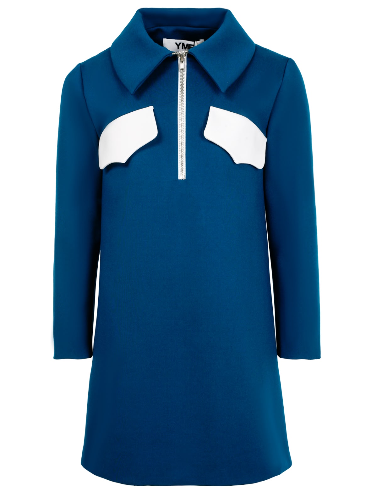 Платье с нагрудными карманами