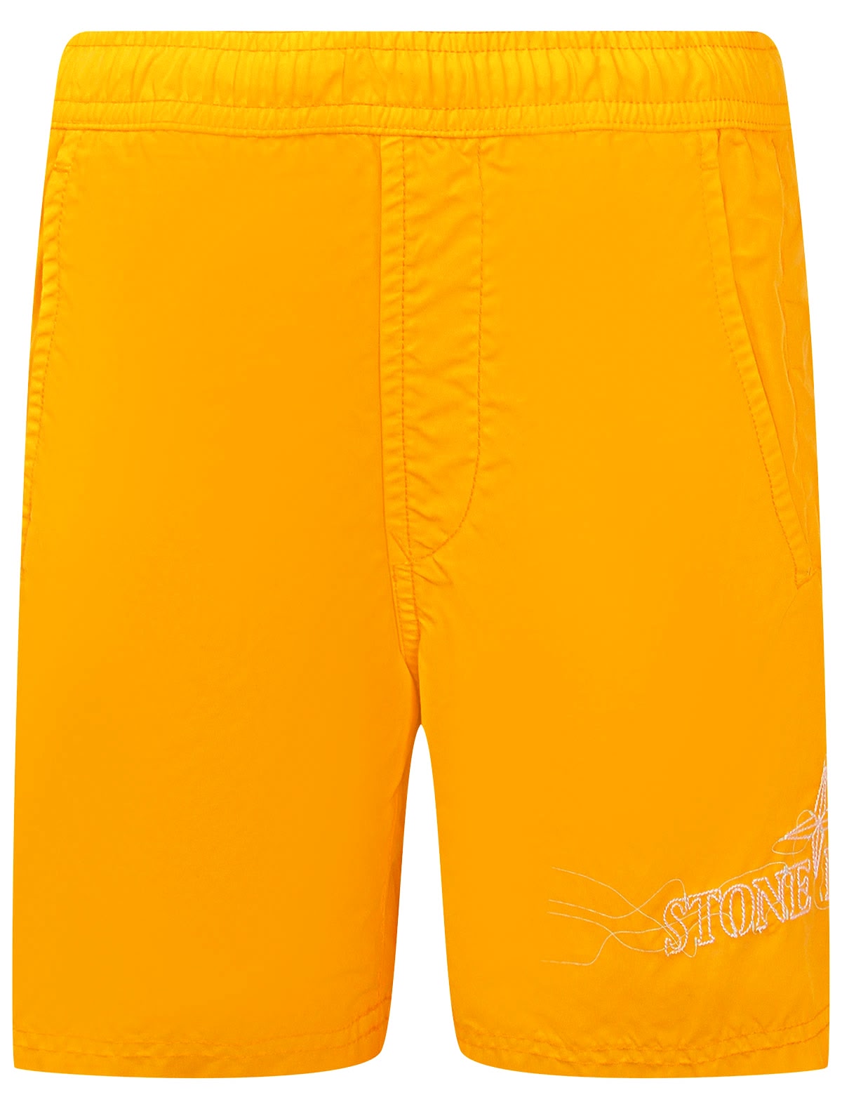 Оранжевые пляжные шорты