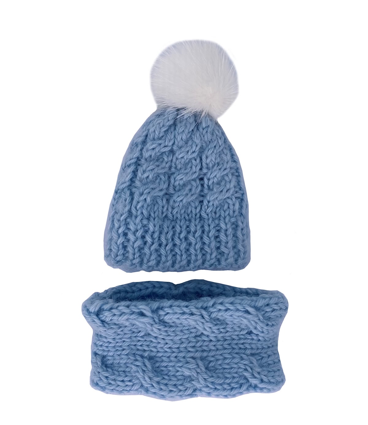 Шапка и снуд для куклы