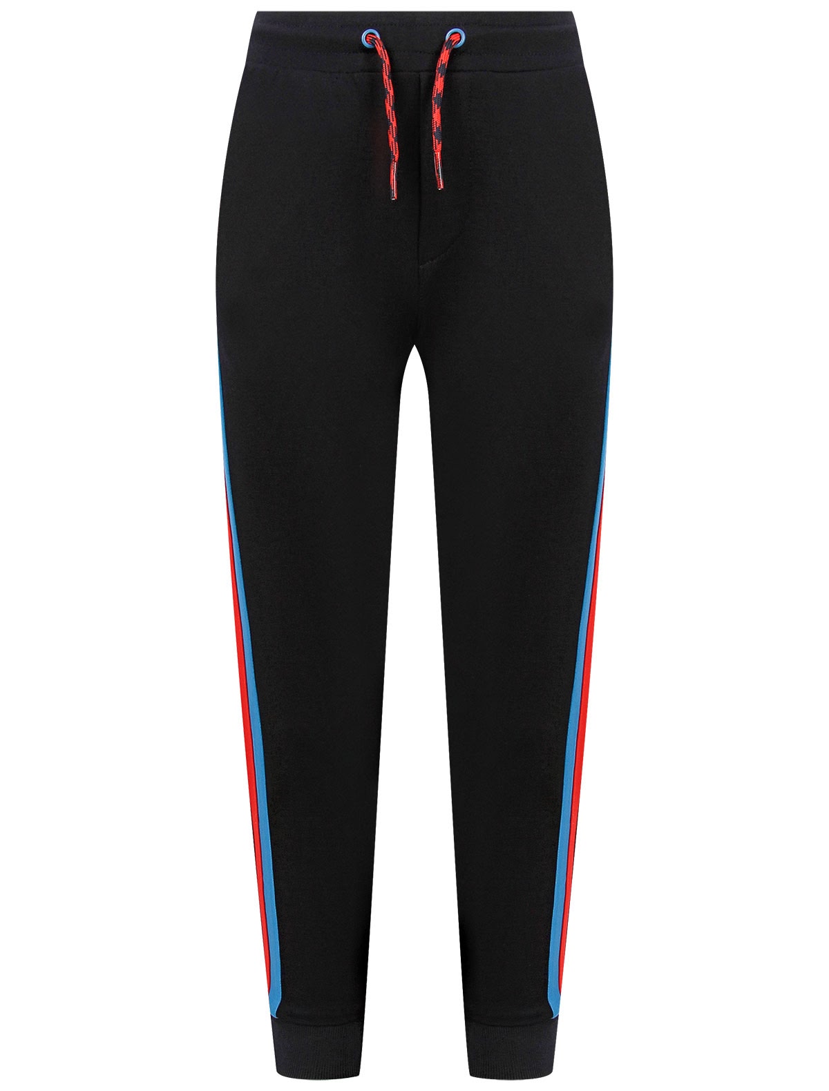 Синие спортивные брюки с лампасами