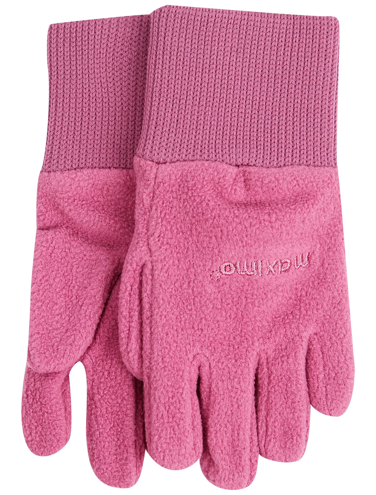Розовые перчатки из полиэстера